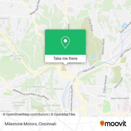 Milestone Motors map