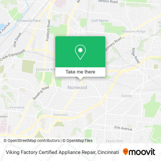 Mapa de Viking Factory Certified Appliance Repair