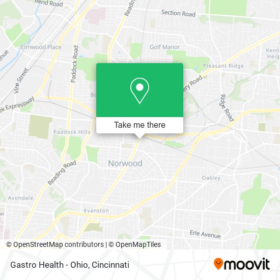 Gastro Health - Ohio map