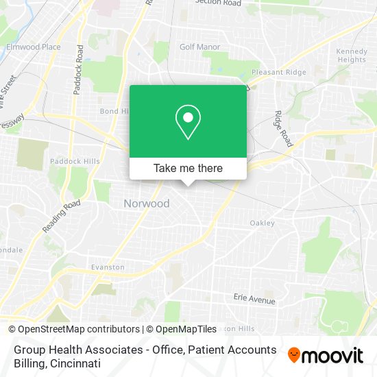 Group Health Associates - Office, Patient Accounts Billing map