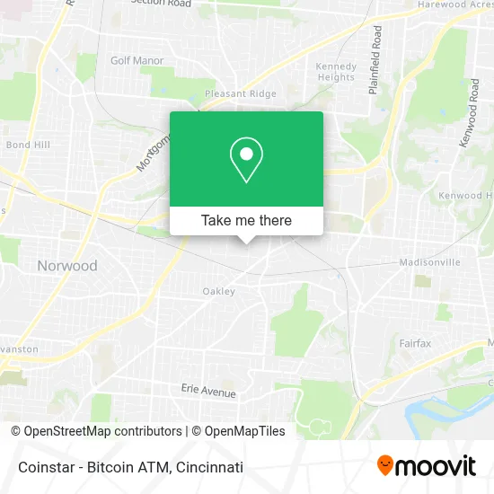 Coinstar - Bitcoin ATM map