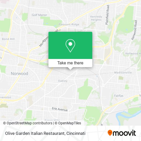 Olive Garden Italian Restaurant map