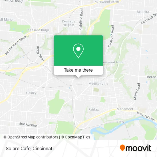 Solare Cafe map