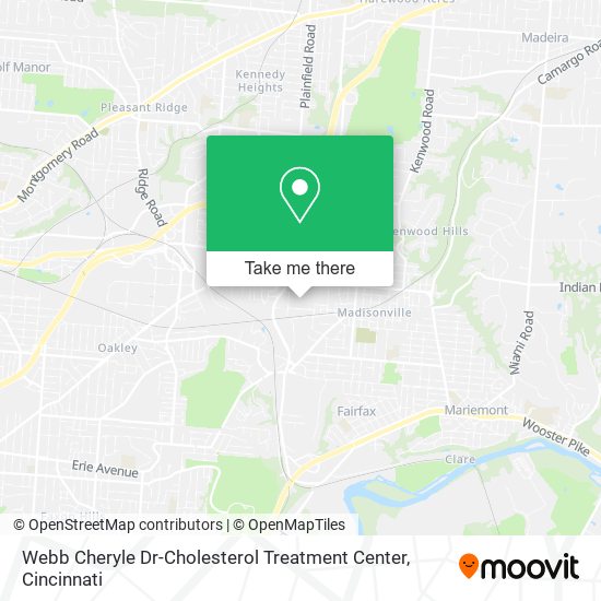 Webb Cheryle Dr-Cholesterol Treatment Center map