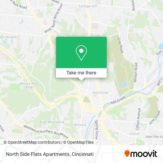 North Side Flats Apartments map