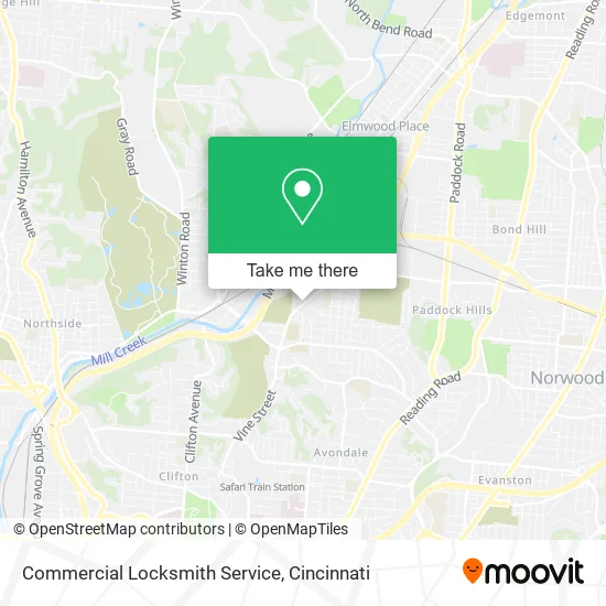 Commercial Locksmith Service map