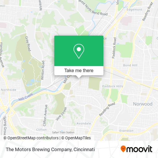 The Motors Brewing Company map