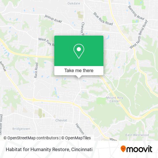 Habitat for Humanity Restore map