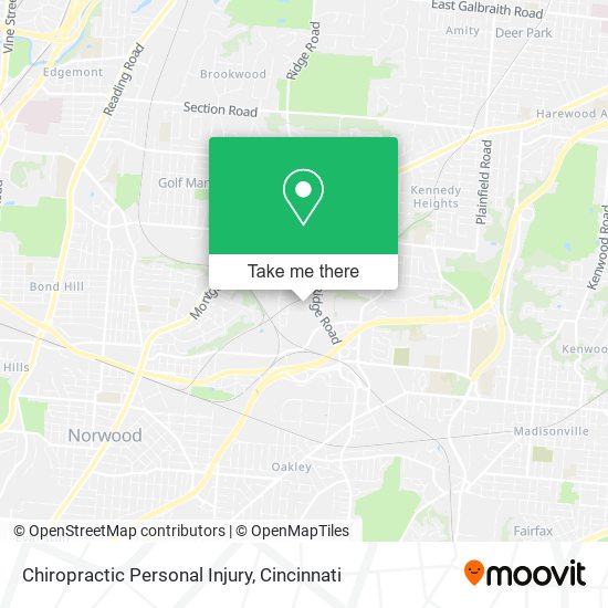 Chiropractic Personal Injury map