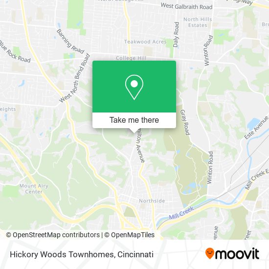 Hickory Woods Townhomes map