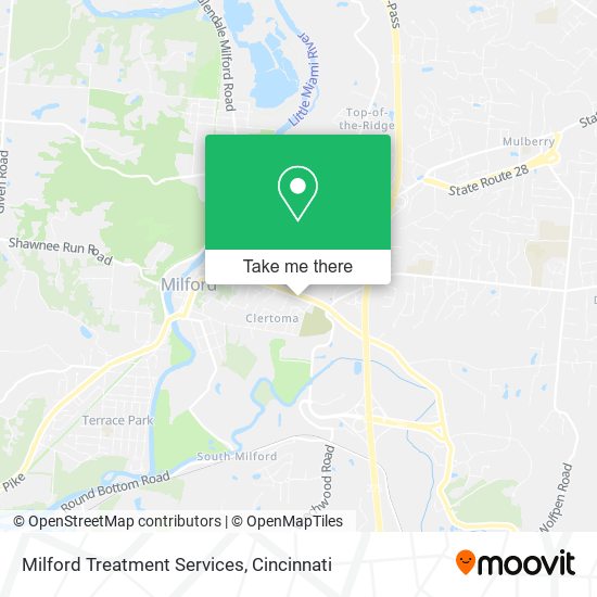 Mapa de Milford Treatment Services