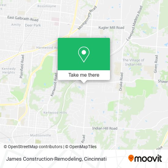 James Construction-Remodeling map