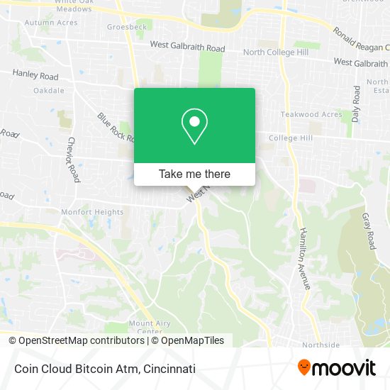 Mapa de Coin Cloud Bitcoin Atm