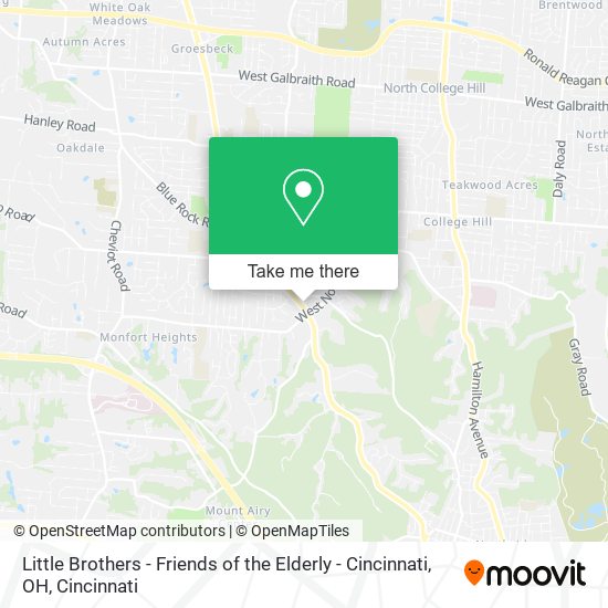 Mapa de Little Brothers - Friends of the Elderly - Cincinnati, OH