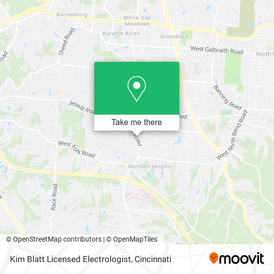 Mapa de Kim Blatt Licensed Electrologist