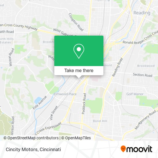 Cincity Motors map