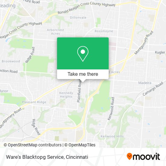 Mapa de Ware's Blacktopg Service