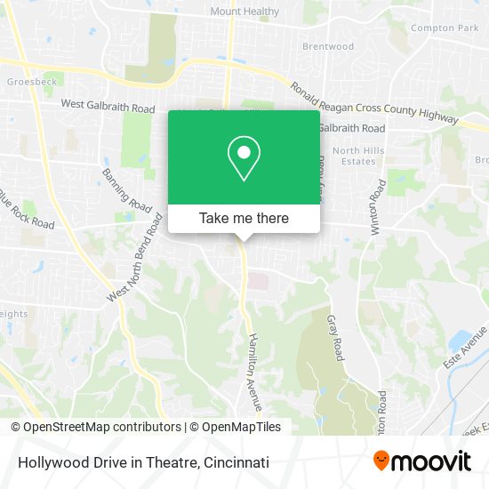 Hollywood Drive in Theatre map