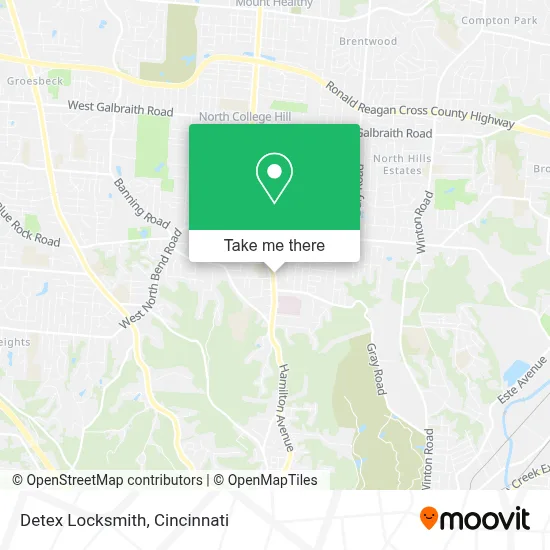Detex Locksmith map