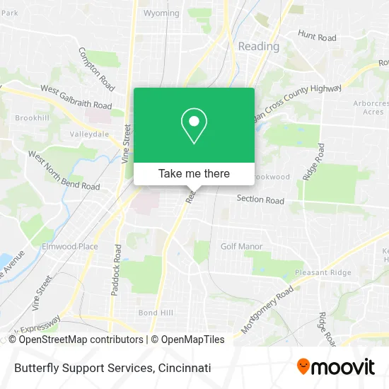 Butterfly Support Services map