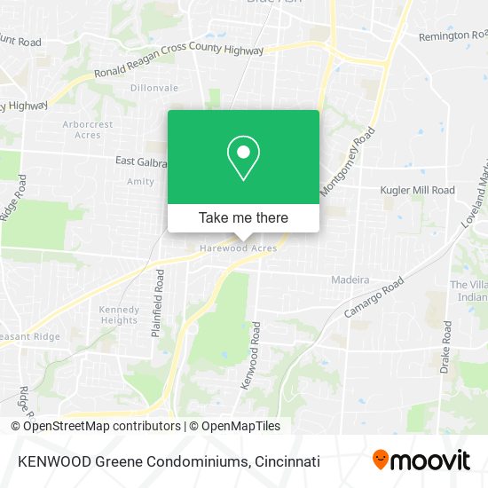 Mapa de KENWOOD Greene Condominiums