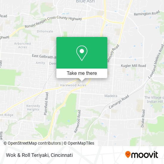 Wok & Roll Teriyaki map
