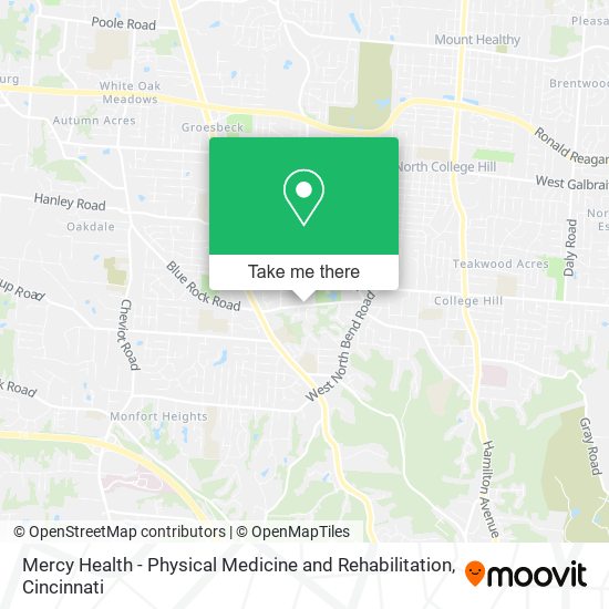 Mercy Health - Physical Medicine and Rehabilitation map
