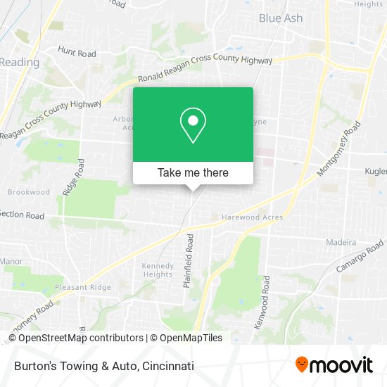 Mapa de Burton's Towing & Auto