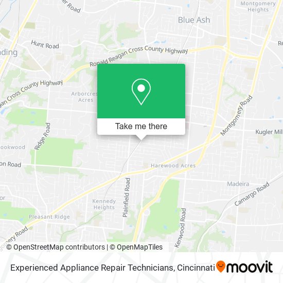 Mapa de Experienced Appliance Repair Technicians