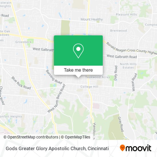 Gods Greater Glory Apostolic Church map