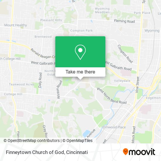 Mapa de Finneytown Church of God