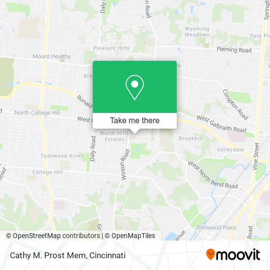 Cathy M. Prost Mem map