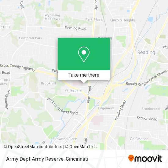 Mapa de Army Dept Army Reserve