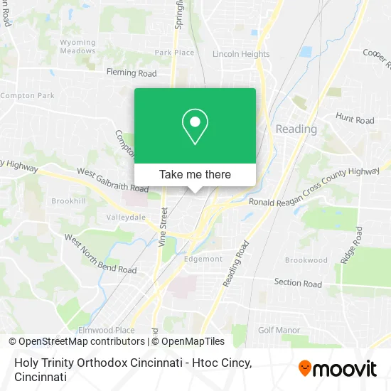 Holy Trinity Orthodox Cincinnati - Htoc Cincy map