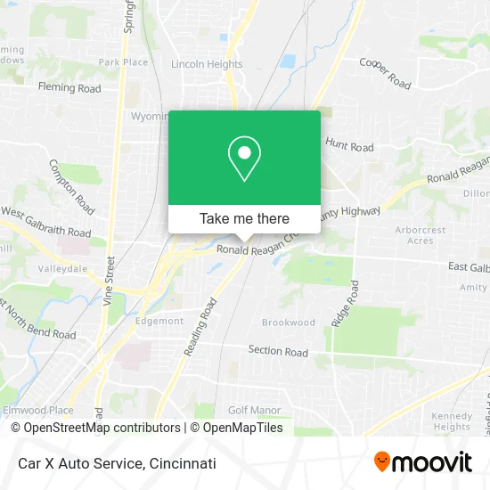 Car X Auto Service map