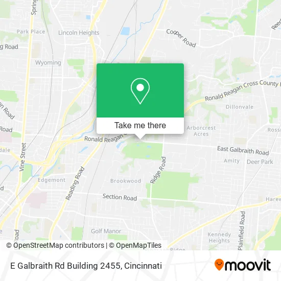 Mapa de E Galbraith Rd Building 2455