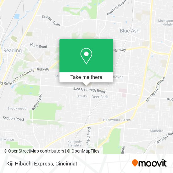 Kiji Hibachi Express map