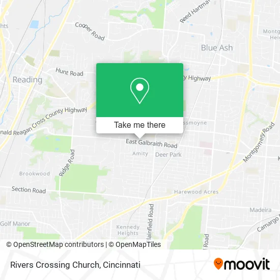 Rivers Crossing Church map