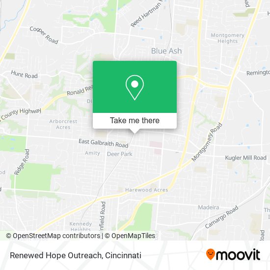 Renewed Hope Outreach map