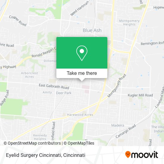 Mapa de Eyelid Surgery Cincinnati