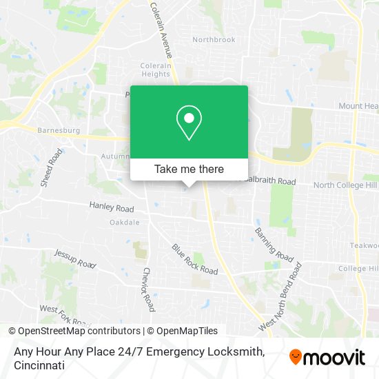 Mapa de Any Hour Any Place 24 / 7 Emergency Locksmith