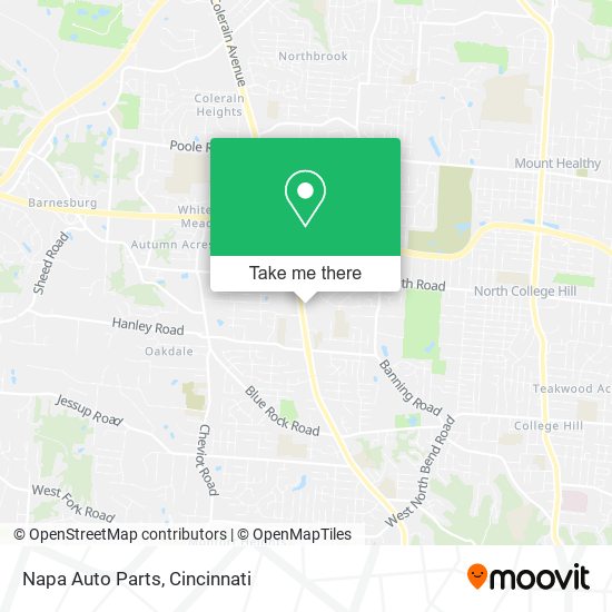 Napa Auto Parts map