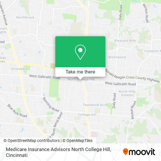 Medicare Insurance Advisors North College Hill map