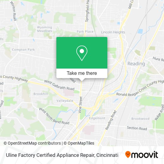 Uline Factory Certified Appliance Repair map