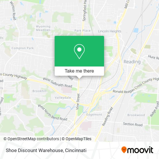 Shoe Discount Warehouse map