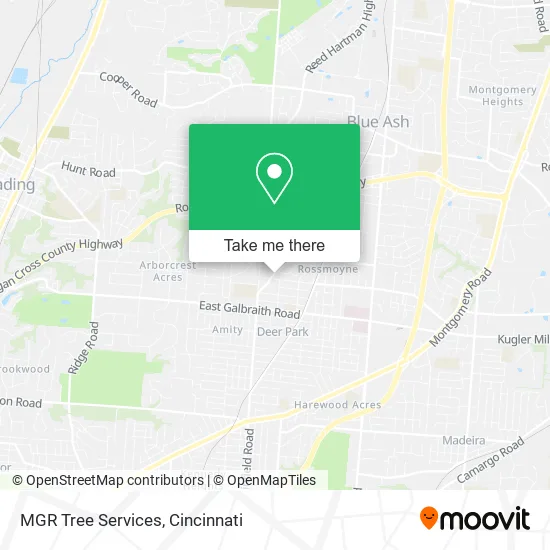 MGR Tree Services map