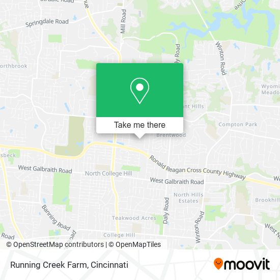 Running Creek Farm map
