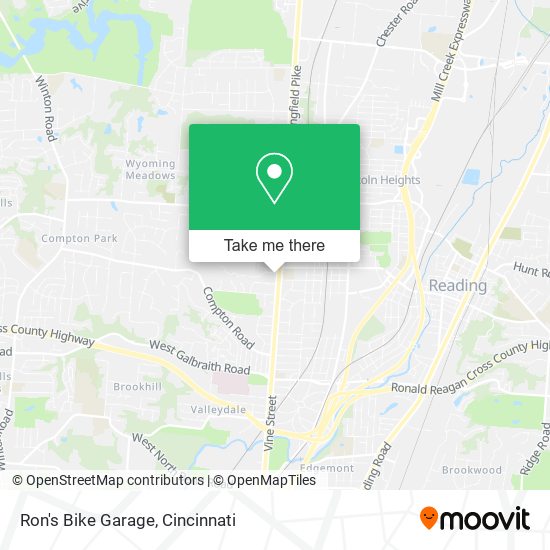 Ron's Bike Garage map