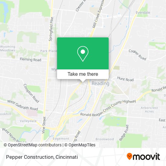 Pepper Construction map