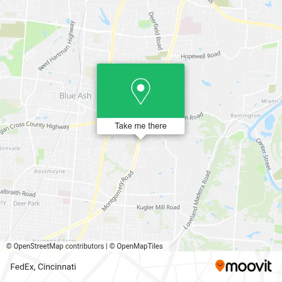 FedEx map